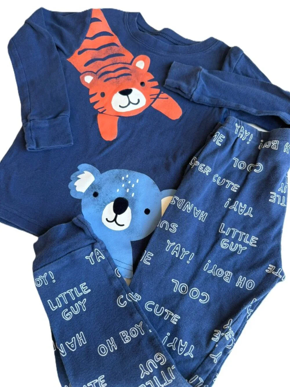 Carter's 5T Camo S/2 Pajama Sets with Tiger & Shark Prints
